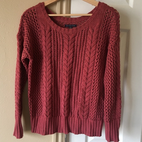 Dusty Red American Eagle Knitted Sweater - Picture 1 of 3